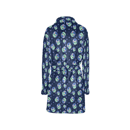 Alien Cat Women's Fleece Robe