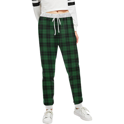 Green Tartan Plaid Pattern Unisex Sweatpants