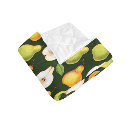 Pear Pattern Print Design PE06 Premium Quilt