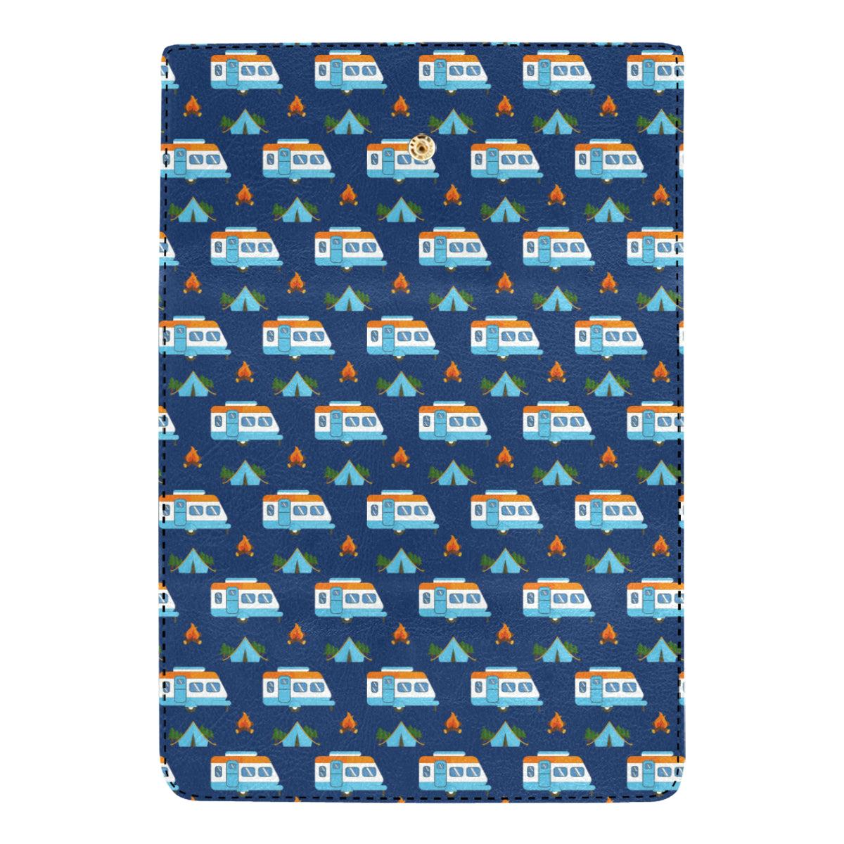 Camper Pattern Camping Themed No 3 Print Women's Trifold Wallet