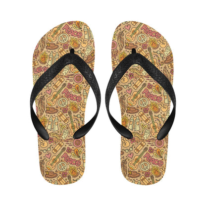 Hippie Print Design LKS305 Flip Flops