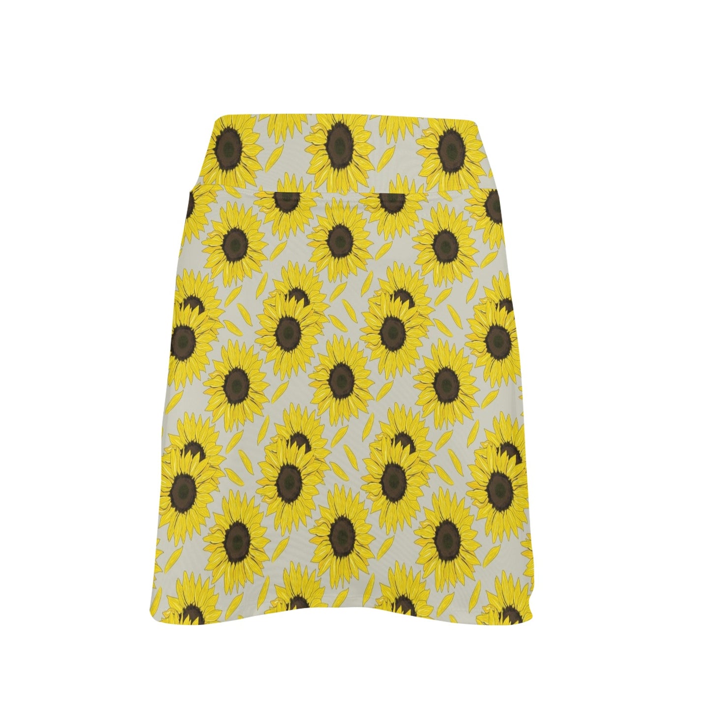 Sunflower Print Design LKS309 17" Golf & Pickleball Skort with Pockets