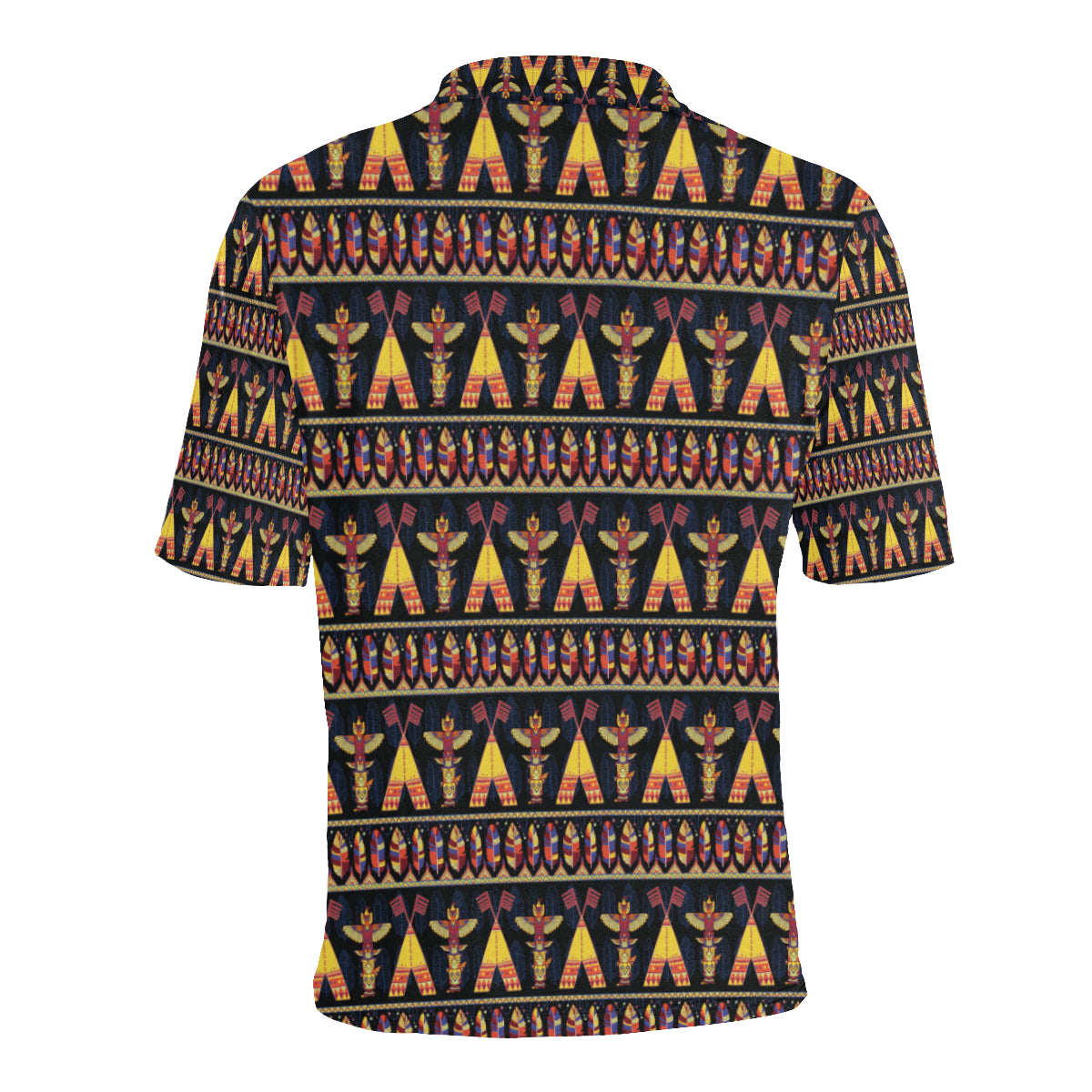Totem Pole Design Men Polo Shirt
