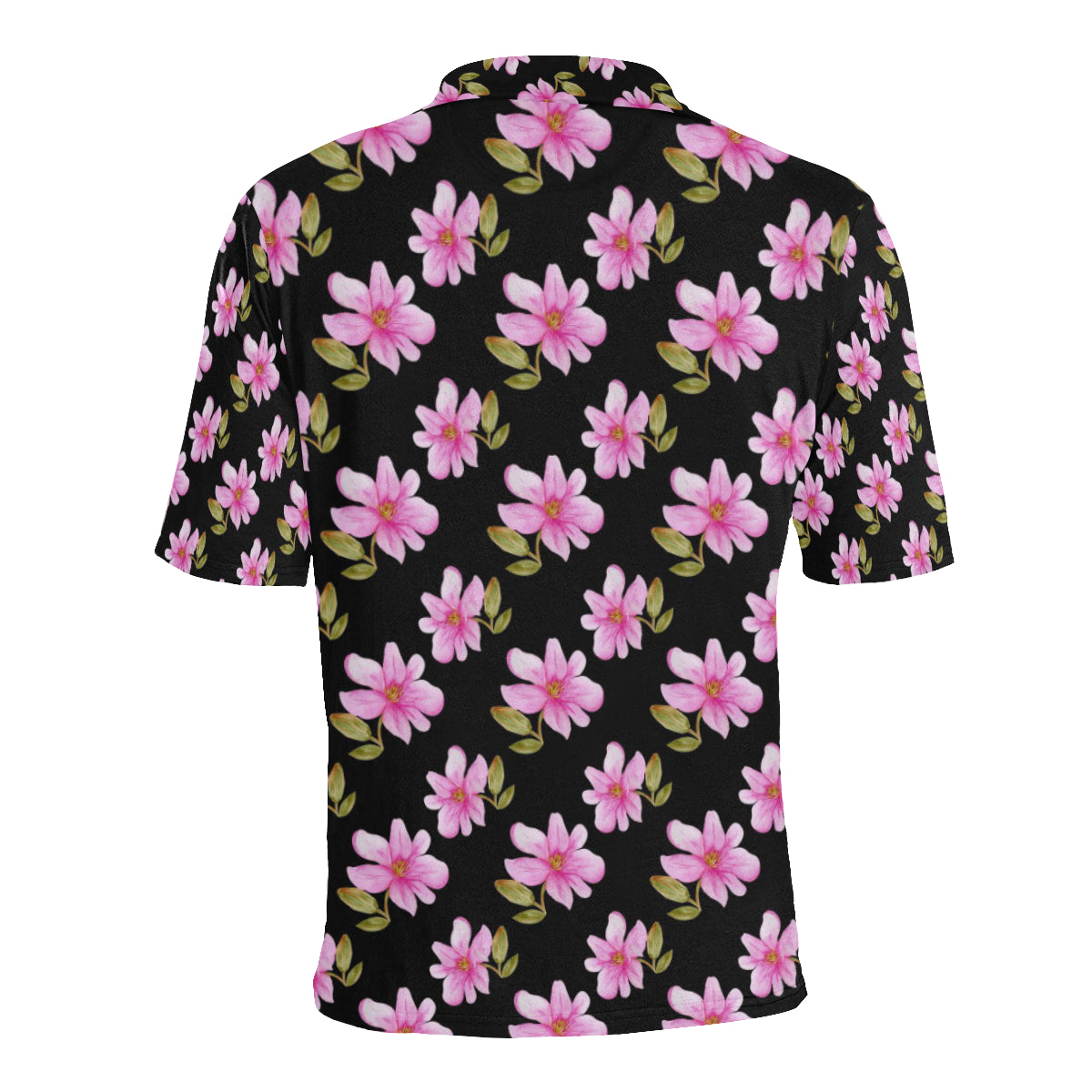 Magnolia Pattern Print Design MAG06 Men Polo Shirt