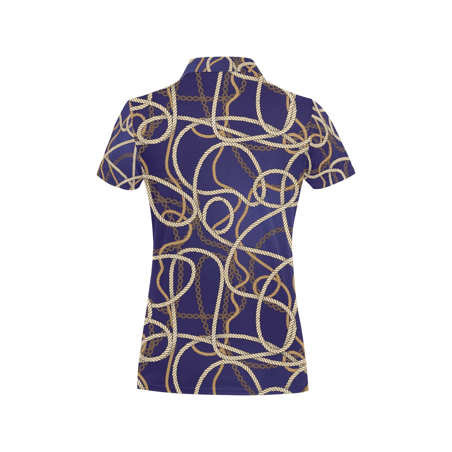 Rope Pattern Print Design A01 Women's Polo Shirt