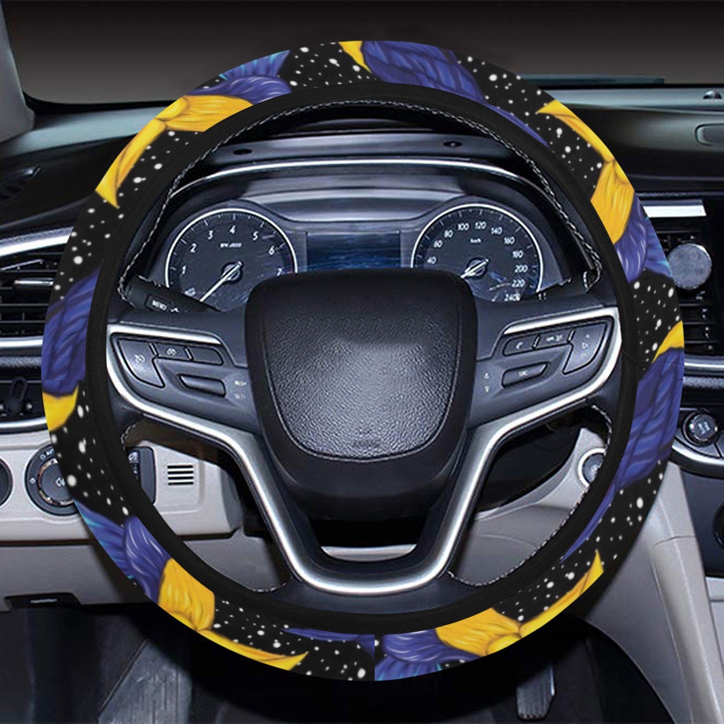 Toucan Print Design LKS307 Steering Wheel Cover with Elastic Edge