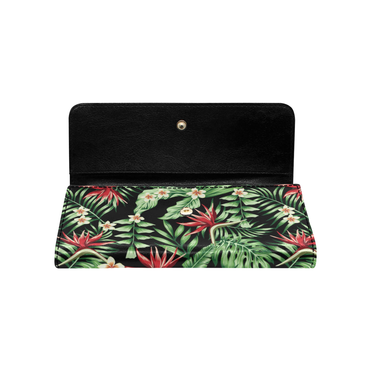 Bird Of Paradise Pattern Print Design BOP05 Women's Trifold Wallet