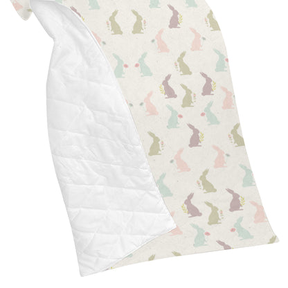Bunny Pattern Print Design 05 Premium Quilt