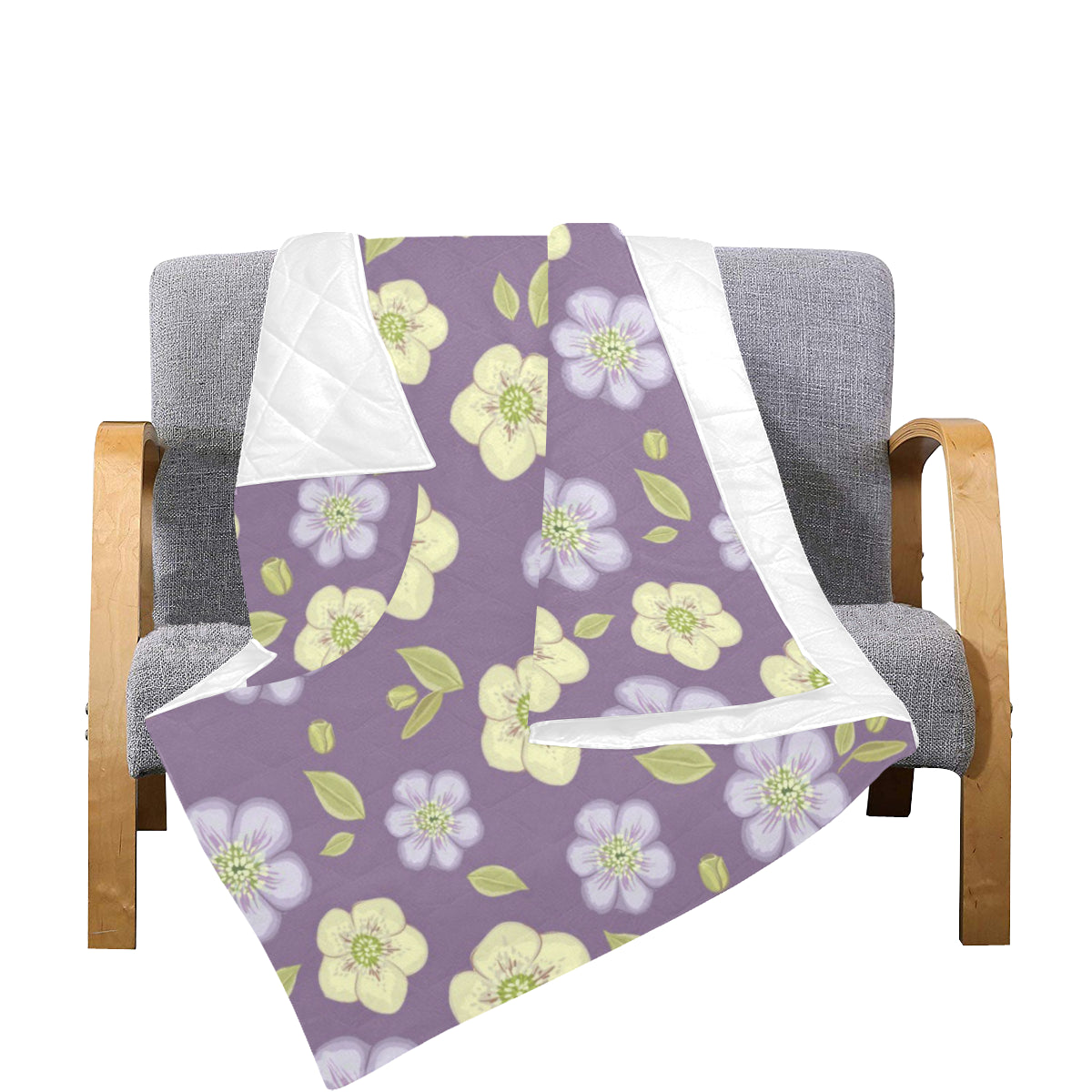 Anemone Pattern Print Design AM013 Premium Quilt