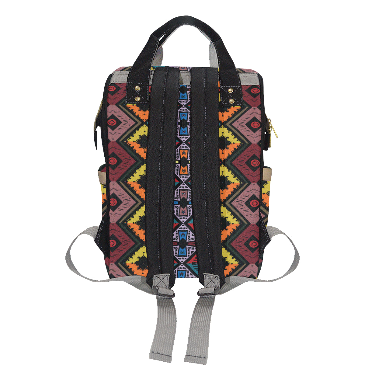 African Pattern Print Design 08 Diaper Bag Backpack