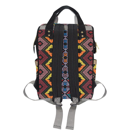 African Pattern Print Design 08 Diaper Bag Backpack