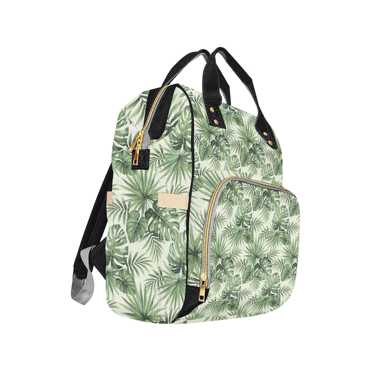 Palm Leaf Pattern Print Design A02 Diaper Bag Backpack