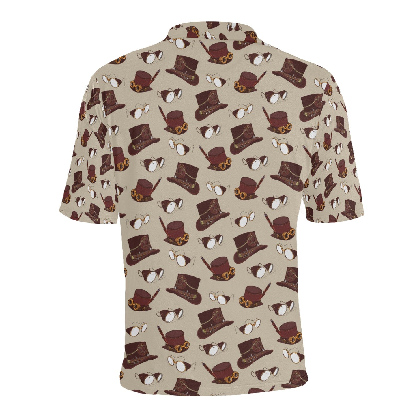 Steampunk Hat Print Design LKS301 Men Polo Shirt