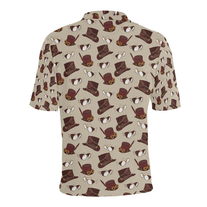 Steampunk Hat Print Design LKS301 Men Polo Shirt