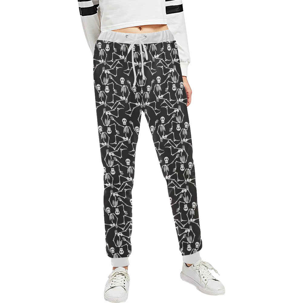 Skeleton Themed Print Unisex Sweatpants