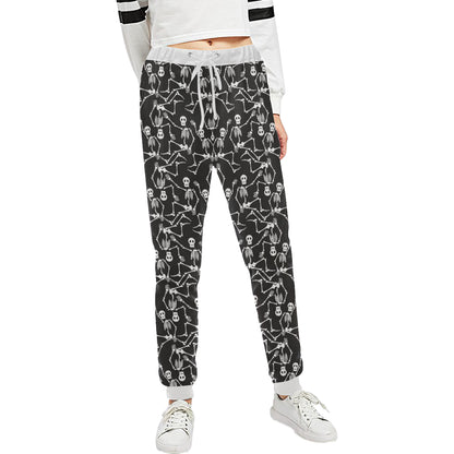 Skeleton Themed Print Unisex Sweatpants