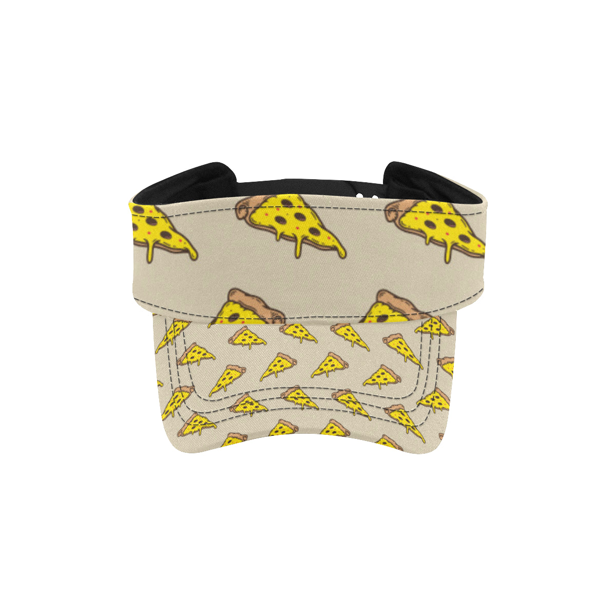Pizza Pattern Print Design A04 Unisex Sun Visor