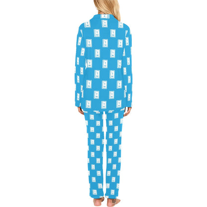 Bible Pattern Print Design 02 Women's Long Pajama Set