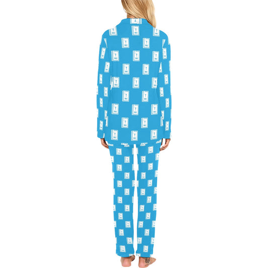 Bible Pattern Print Design 02 Women's Long Pajama Set