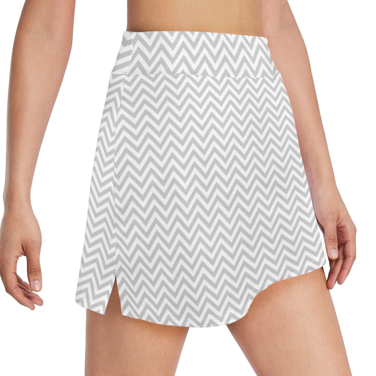 Chevron Print Design LKS401 17" Golf & Pickleball Skort with Pockets