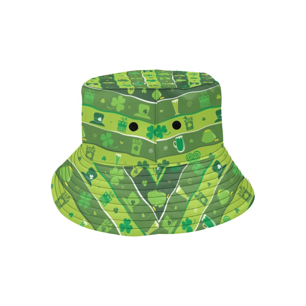 Shamrock Print Design LKS303 Unisex Bucket Hat