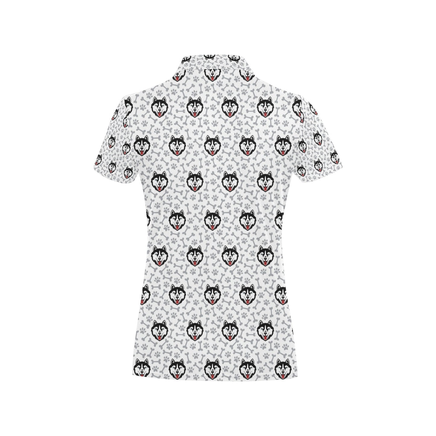 Siberian Huskies Print Design LKS305 Women's Polo Shirt