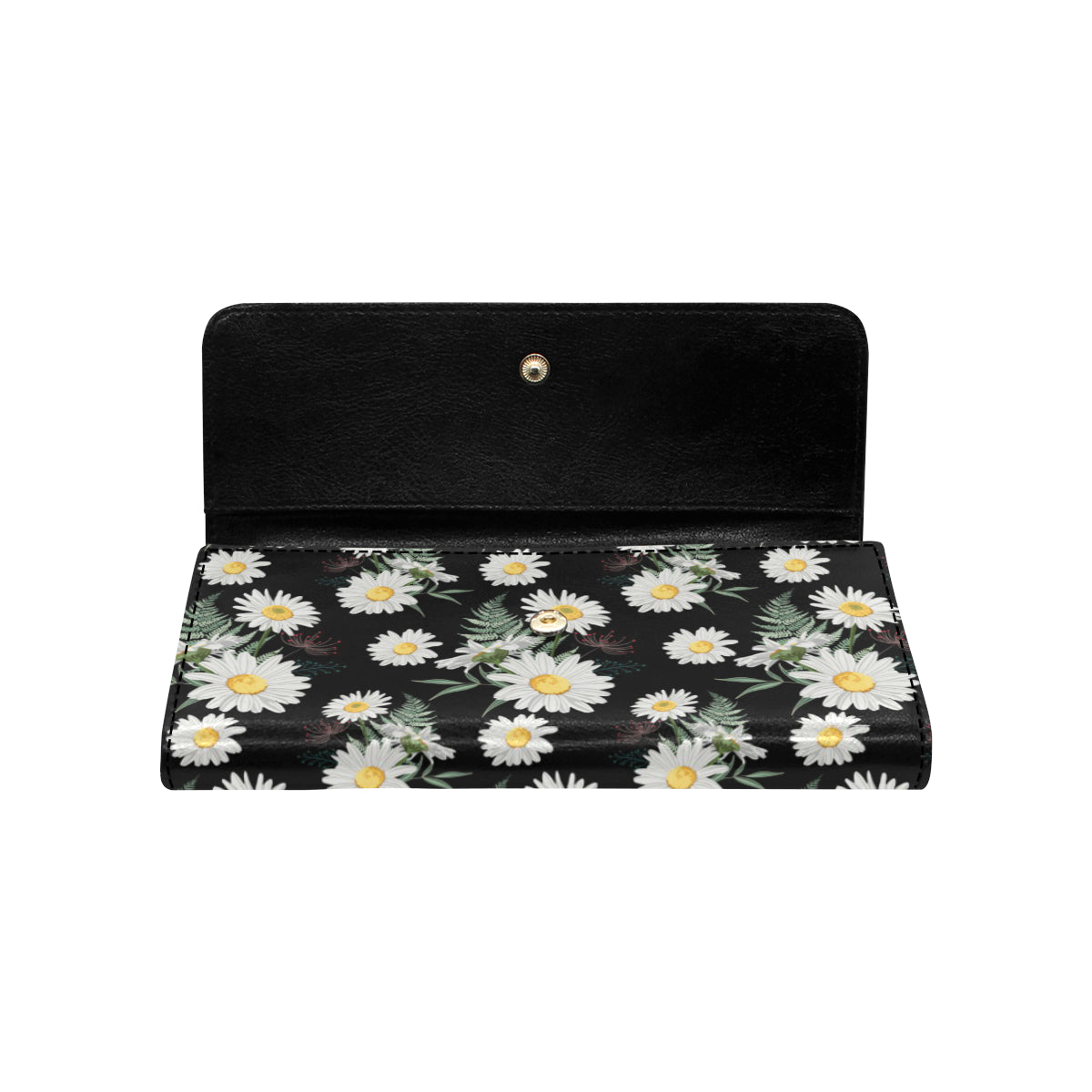 Daisy Pattern Print Design DS07 Women's Trifold Wallet