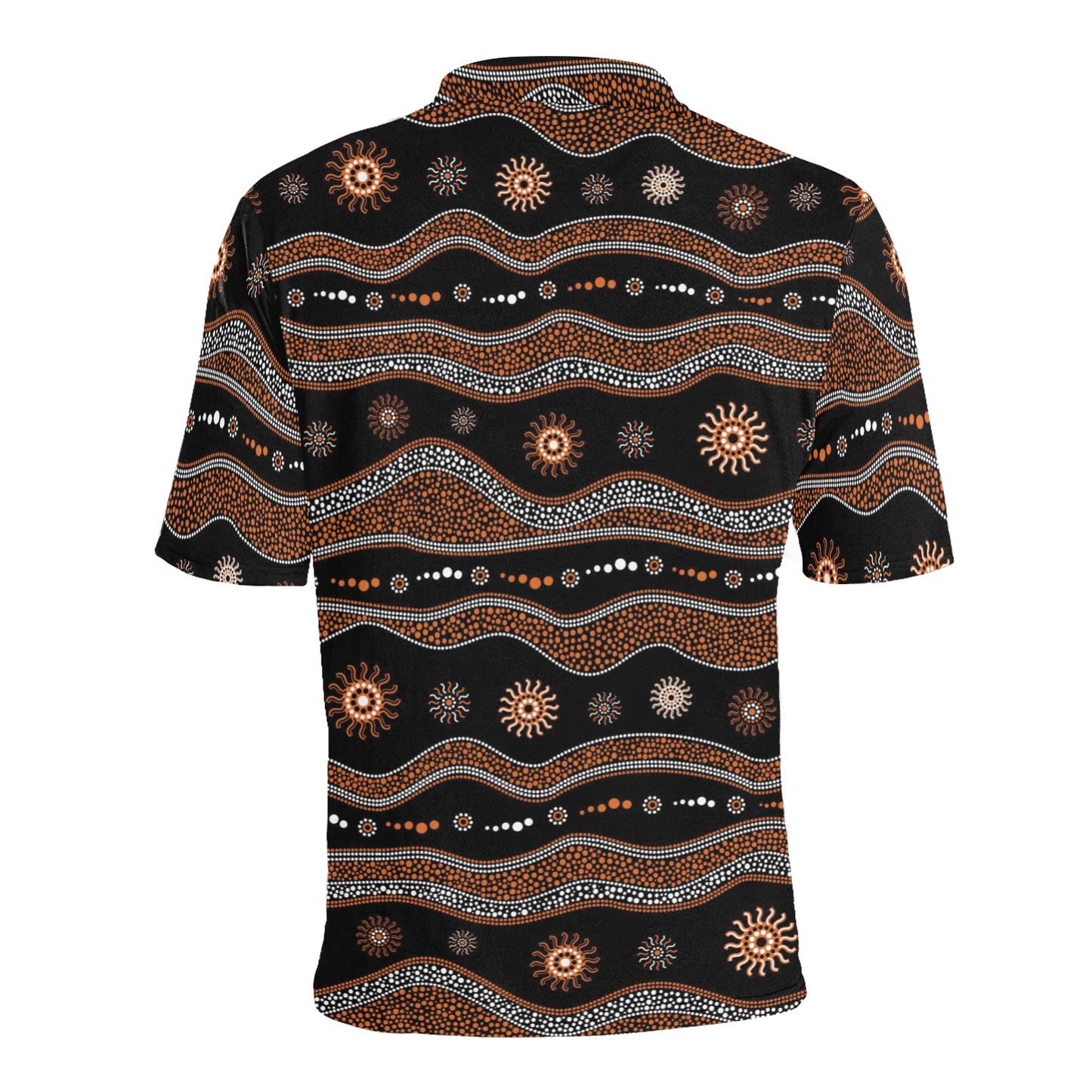 Aboriginal Print Design LKS404 Men Polo Shirt