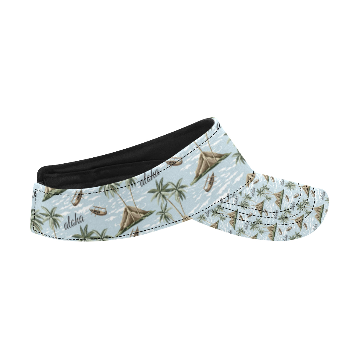 Aloha Hawaii island Design Themed Print Unisex Sun Visor
