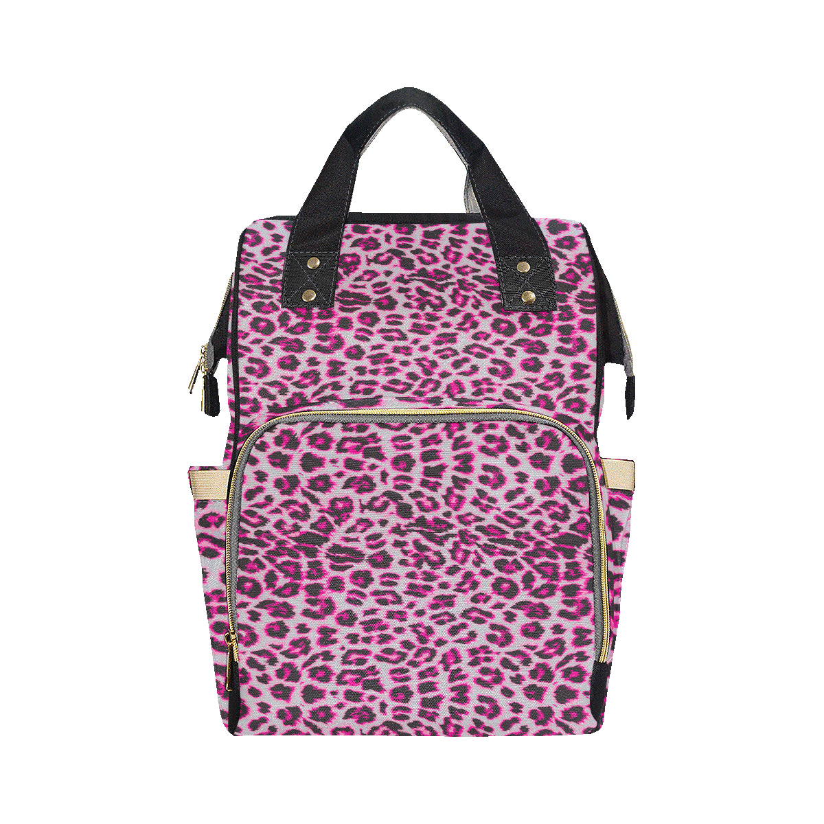 Leopard Pattern Print Design 02 Diaper Bag Backpack