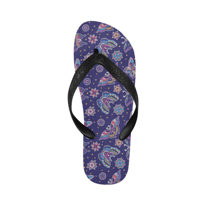 Butterfly Print Design LKS303 Flip Flops
