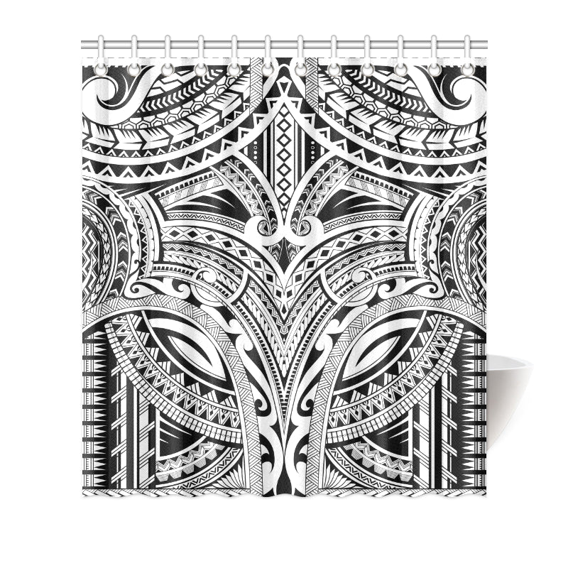 Maori Pattern Print Design 06 Shower Curtain
