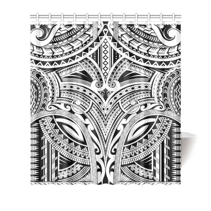 Maori Pattern Print Design 06 Shower Curtain