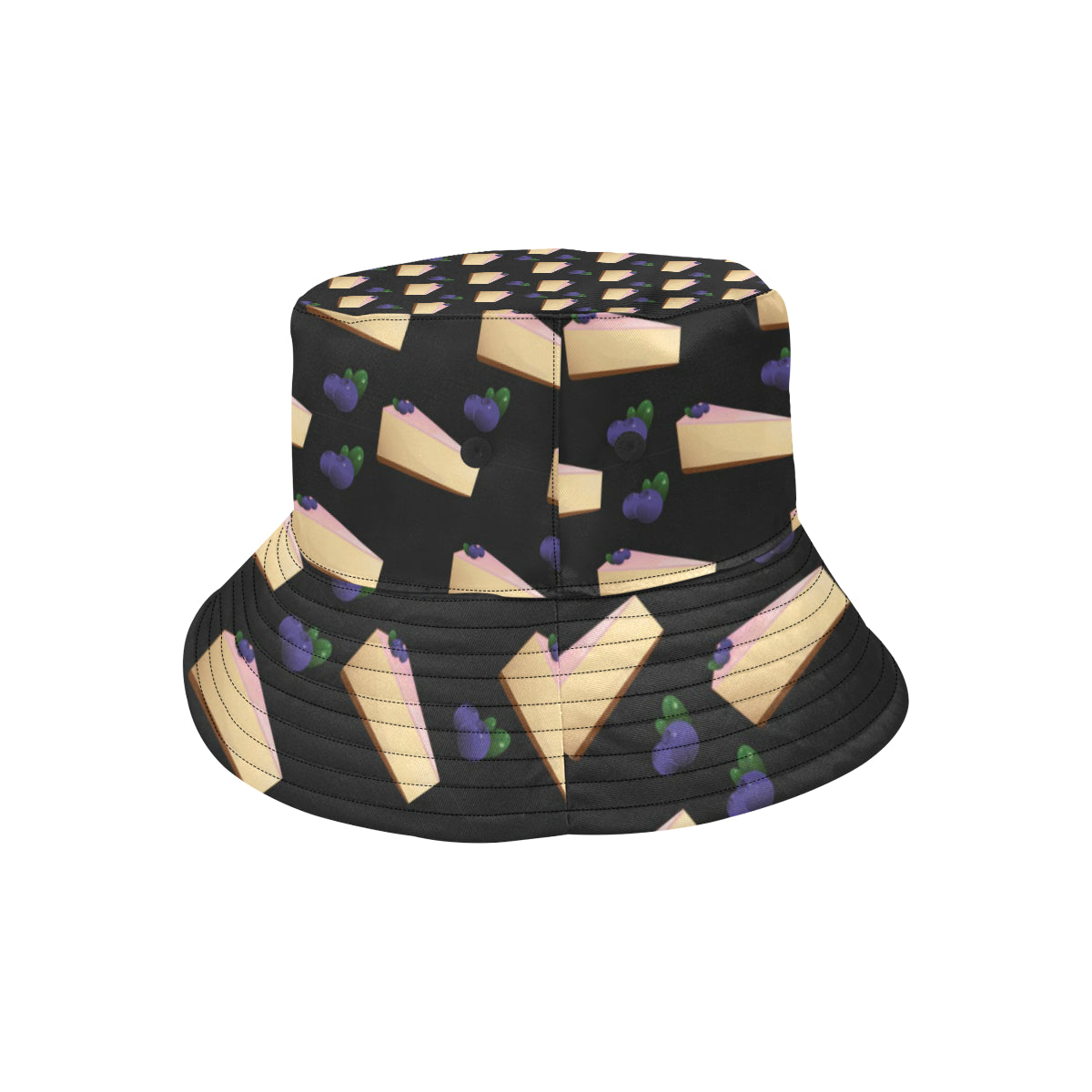 Cheesecake blueberry Pattern Print Design CK01 Unisex Bucket Hat