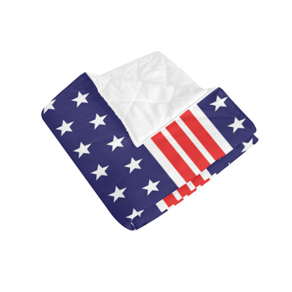 Patriotic Pattern Print Design A04 Premium Quilt
