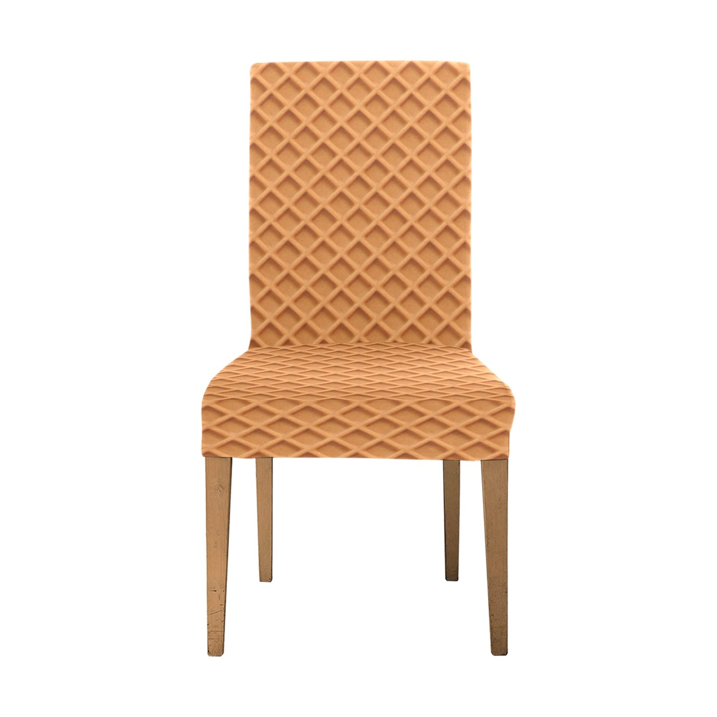 Waffle Texture Print Design LKS301 Dining Chair Slipcover