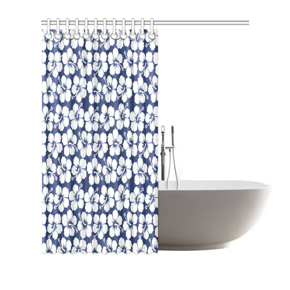 Hibiscus Pattern Print Design HB013 Shower Curtain