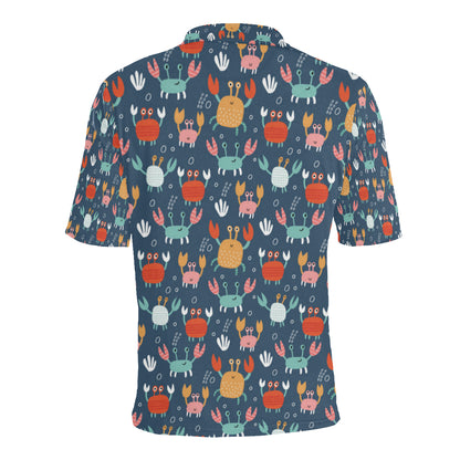Crab Pattern Print Design 05 Men Polo Shirt