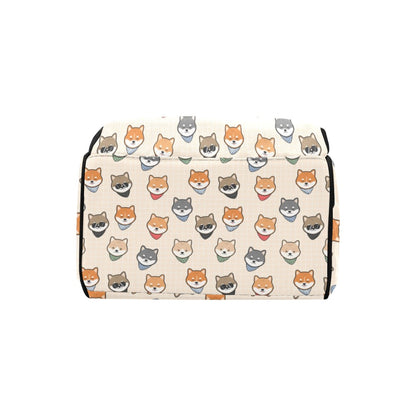 Shiba Inu Print Design LKS3010 Diaper Bag Backpack