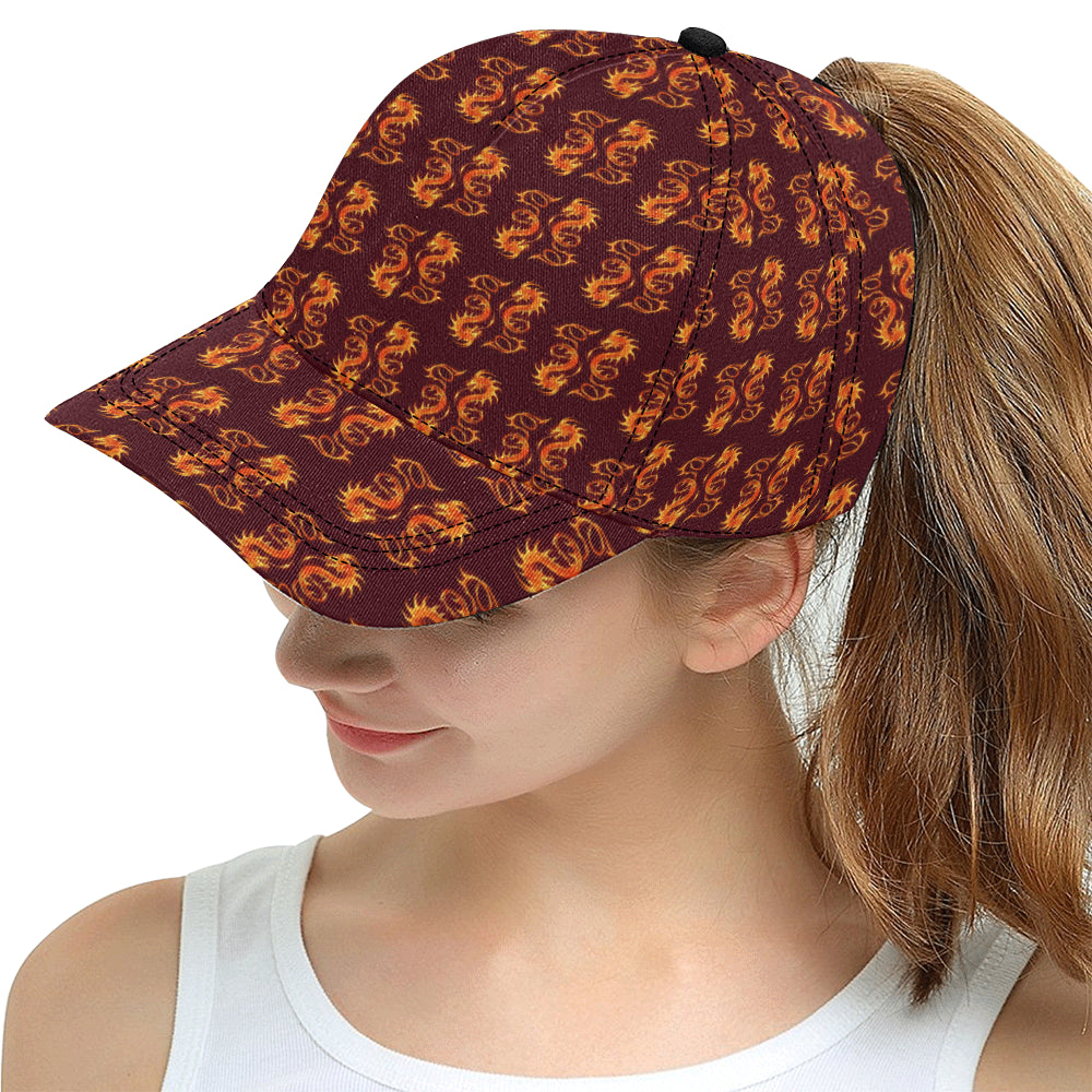 Dragons Fire Design Snapback Cap