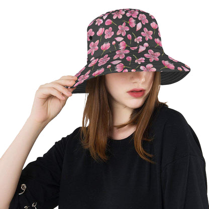 Apple blossom Pattern Print Design AB03 Unisex Bucket Hat