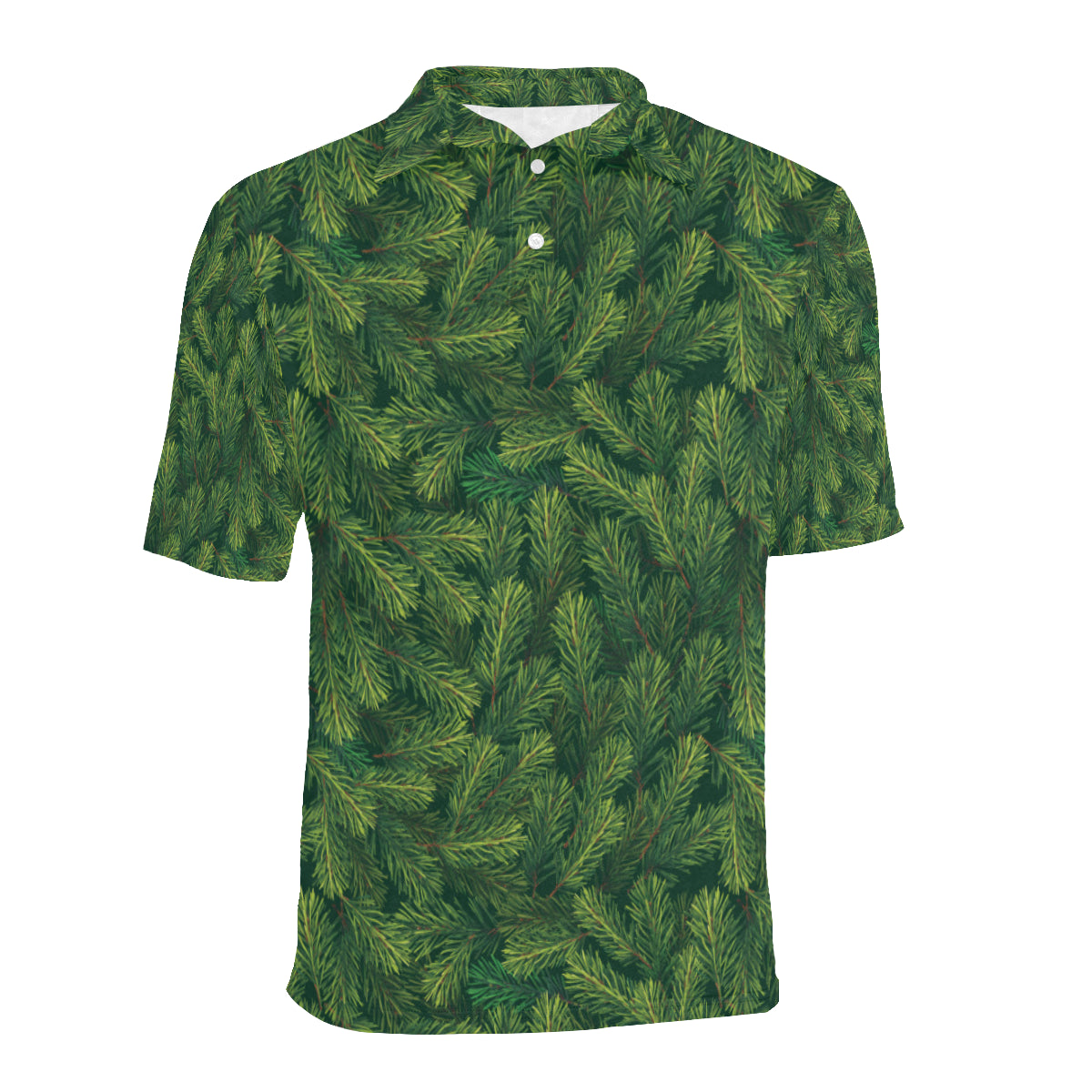 Christmas Tree Pattern Print Design 02 Men Polo Shirt