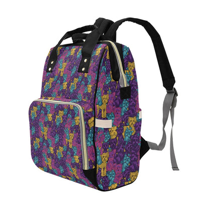Yorkshire Terriers Print Design LKS3010 Diaper Bag Backpack