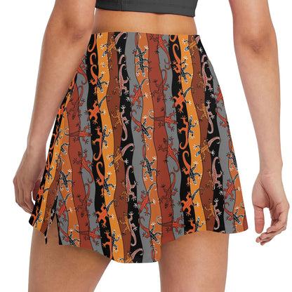 lizard Print Design LKS403 17" Golf & Pickleball Skort with Pockets