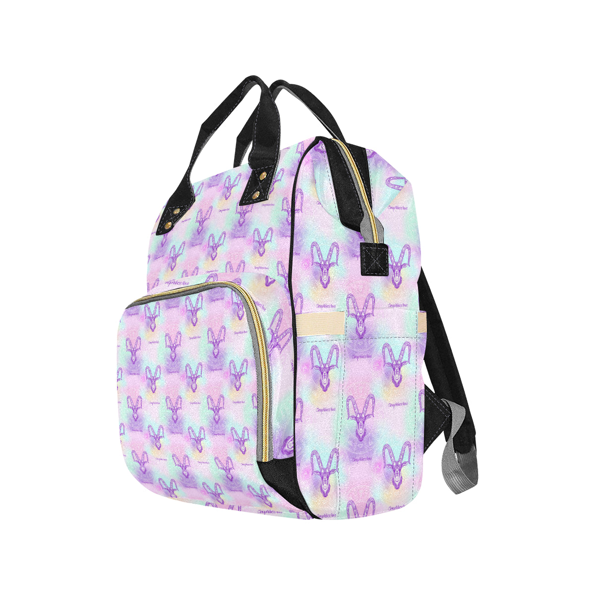 Capricorn Zodiac Pattern Print Design 02 Diaper Bag Backpack