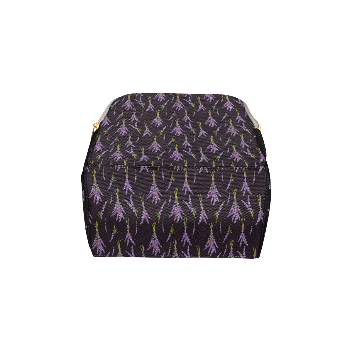 Lavender Pattern Print Design LV05 Diaper Bag Backpack