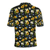 Sunflower Chamomile Bright Color Print Men Polo Shirt