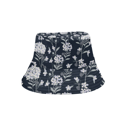 Hydrangea Pattern Print Design HD07 Unisex Bucket Hat