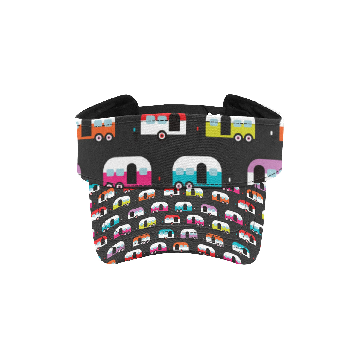 Camper Caravan Pattern Unisex Sun Visor