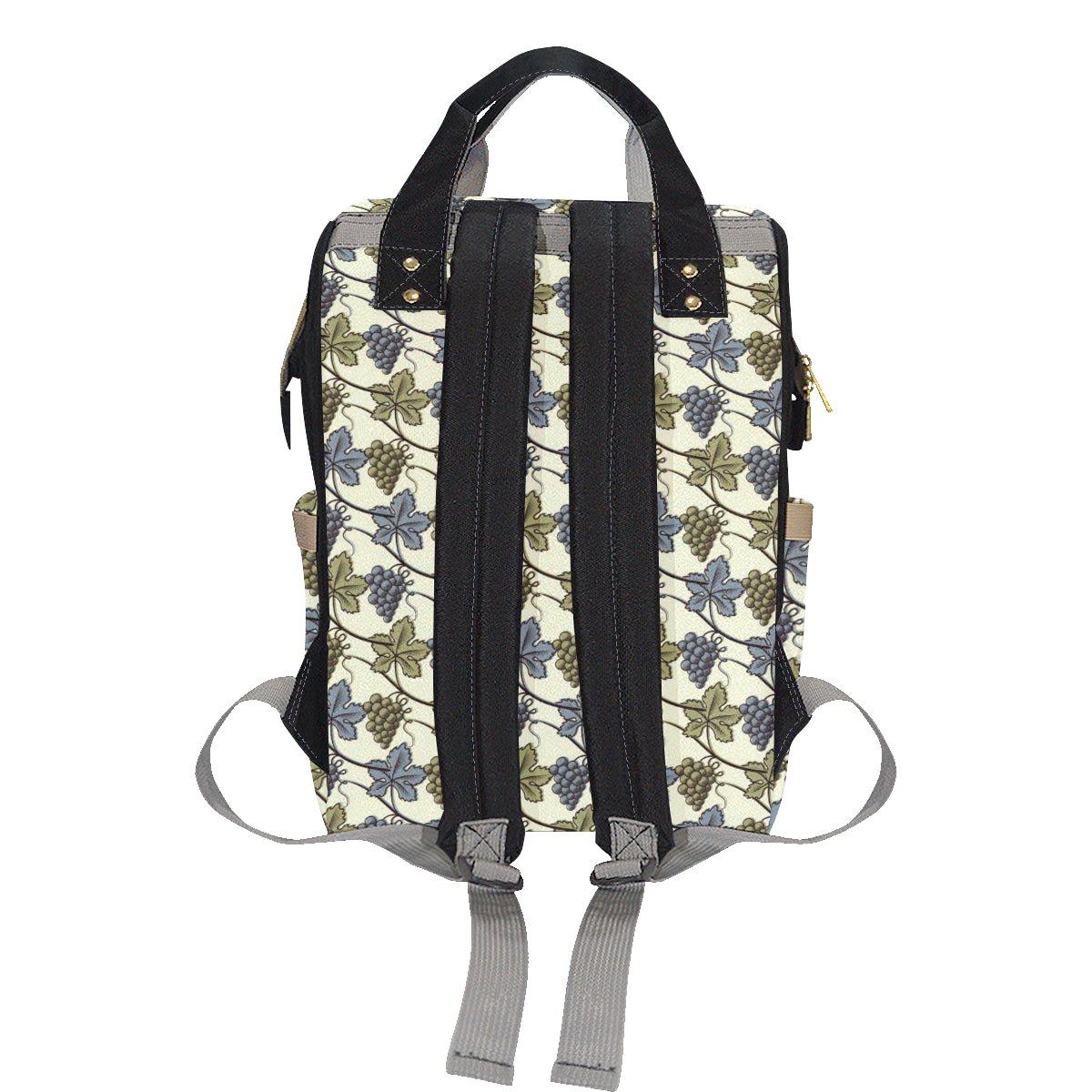 Grape Pattern Print Design GP03 Diaper Bag Backpack